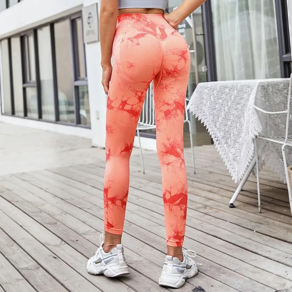 TIE DYE COMPRESSION LEGGINGS